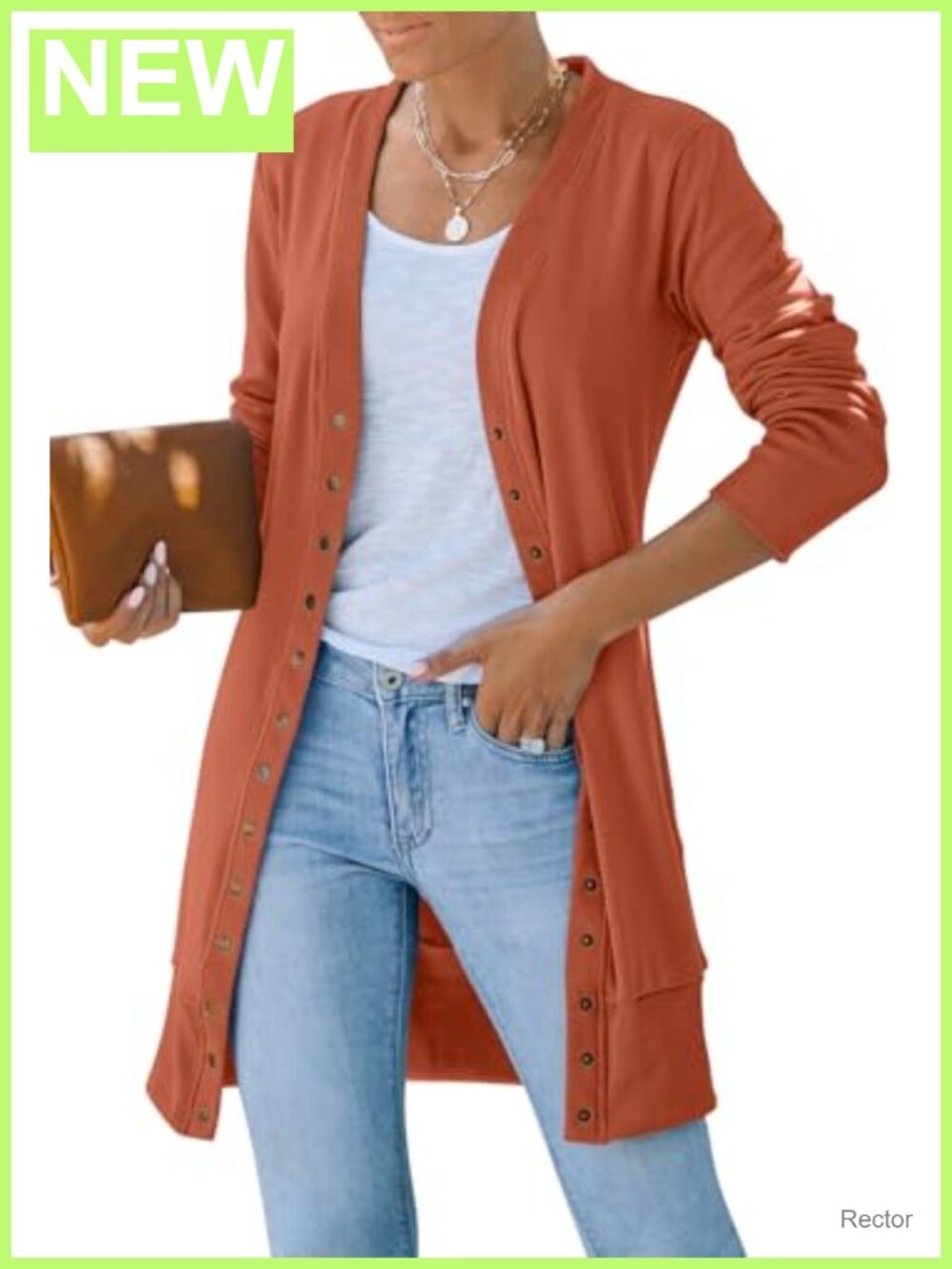 MEROKEETY Women's Lightweight Button Up Long Cardigan Sweater